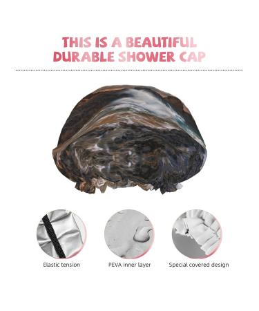 Palm Trees Tropical Printed Shower Cap - Waterproof Cap for Women with All Hair Textures - Fits All Head Sizes - Buy Online on GoSupps.com