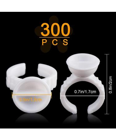 300PCS Lash Extension Glue Ring Holder Sticker - Lash Tech Supplies for Eyelash Extensions and Nail Art - Buy Online on GoSupps.com