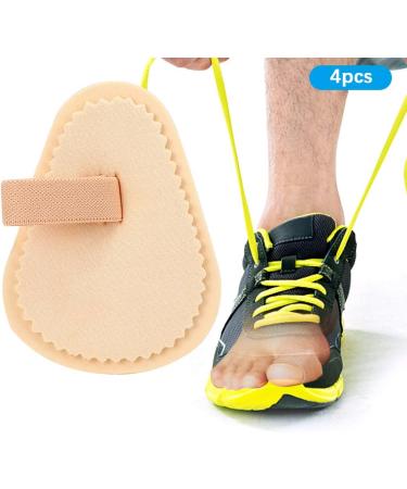 HERCHR 4pcs Toe Straightener Joint Realignment Cushion Brace Metatarsal Support Loop Guard for Claw, Curled, Crooked Toe Alignment Corrector Wrap - Buy Online on GoSupps.com