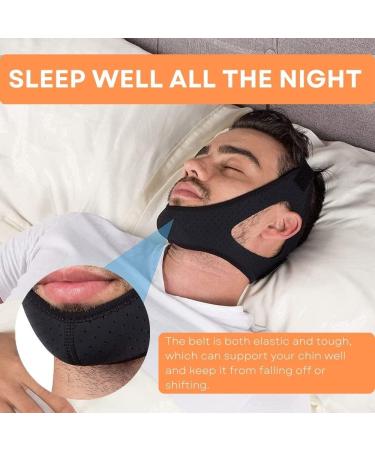 Crethinkaty Anti Snore Chin Strap - Flexible Breathable Sleep Aid Solution for Men and Women - Buy Online on GoSupps.com