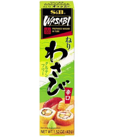 S&B Prepared Wasabi Tube 1.52 oz: Authentic Japanese Wasabi Paste - Buy Online on GoSupps.com