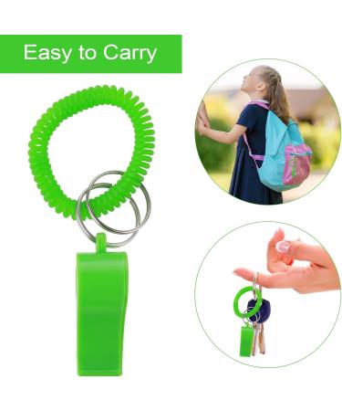 Thinp 6-Pack Triller Pipes for Kids - Colorful Plastic Whistles with Stretchable Lanyard for School Sports & Referees - Buy Online on GoSupps.com