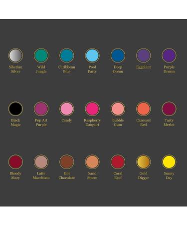 Set of 21 Matte Nail Polishes & 6 Glitter Shine Colours Display Box New - Buy Online on GoSupps.com