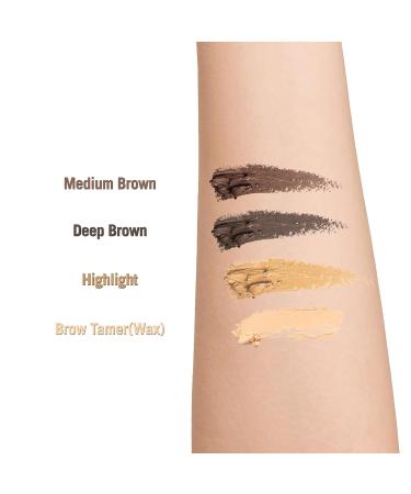 Sistar Tame & Sculpt Perfect Eyebrow Kit - 3 Colors + Wax & Brush Spooly Duo | International Shipping Available - Buy Online on GoSupps.com