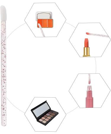 200 Pack Disposable Lip Brush Premium Glitter Crystal Stem Lip Brush Stick Lipstick Brush Stick Lip Gloss Stick Eye Shadow Brush Applicator Tool for Women Girls (Pink+Purple) (200pcs Pink+Purple) - Buy Online on GoSupps.com