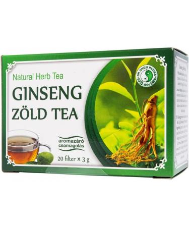 Dr Chen Ginseng Root with Green Tea Traditional Natural Herbal Blend 20 Teabags - Buy Online on GoSupps.com
