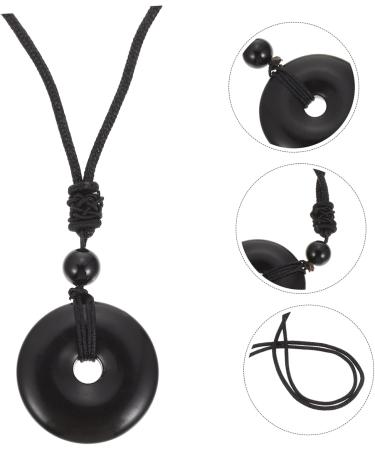 Shop Healvian Obsidian Necklace with Safety Buckle - Classic Chinese Crystal Jewelry | International Shipping Available - Buy Online on GoSupps.com
