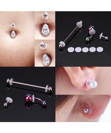 60pc Silicone Healing Piercing Discs for Bump Support - 3/5/7/9mm Clear Pads & Earring Backs - Buy Online on GoSupps.com
