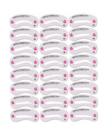 Eyebrow Stencil Brow Reusable Eye Drawing Mold Diy Shaping Grooming Template Eyebrows Card Women Girl Beauty Set