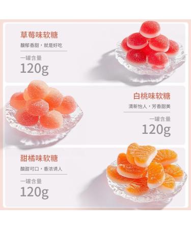 Orange fruit juice soft candy strawberry white peach fruit gummies fruit fudge snacks chewing candy assorted candies sweets children's candy casual fruit snack gift (Sweet Orange 70g) Sweet Orange 70g - Buy Online on GoSupps.com