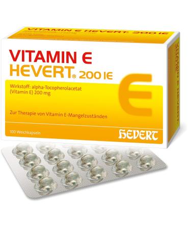Vitamin E Hevert 200 IU soft capsules 100 capsules