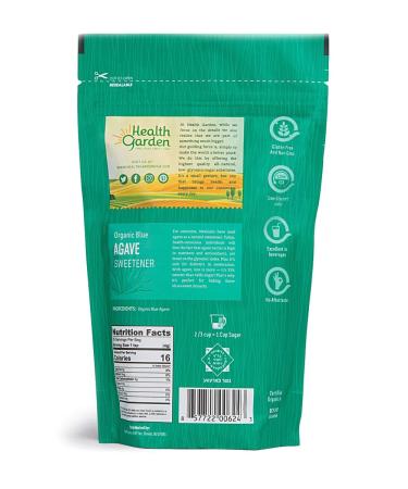 Health Garden Organic Blue Agave Sweetener 12 oz - Natural Sugar Alternative - Buy Online on GoSupps.com