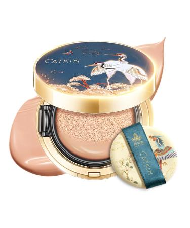 CATKIN X SUMMER PALACE Foundation for Mature Skin Full Coverage Foundation with Lightweight and Breathable Formula Refillable Cushion Foundation 13g*2(C03) 13 g (Pack of 1) C03 Vanilla(Light)