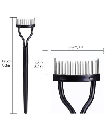 Milageto 2x Multifunctional Eyelash Brush - Portable Arched Cosmetic Tool for Perfect Makeup | Durable & Comfortable Eyelash Separator for Women - Buy Online on GoSupps.com