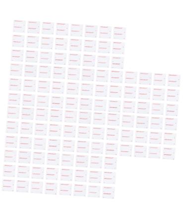MAGICLULU 480 Pcs Eyebrow Stickers Eyebrow Card Brow Makeup Stencil Non-woven Fabric White Disposable Tool