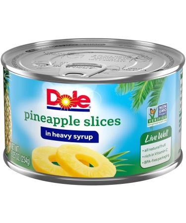 Dole Canned Pineapple Slices in Heavy Syrup 8.25 Oz Can - Buy Now! - Buy Online on GoSupps.com