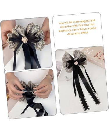 FRCOLOR Big bow hairpin rose hair clip make up hair clips black hair band hair barrettes for women accesorios para mujer flower hair clips for women hair ribbons for girls big hair Hair - Buy Online on GoSupps.com