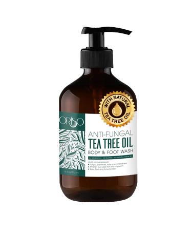 Tea Tree Oil Body Wash for Women and Men - Helps Athletes Foot  Ringworm  Jock Itchy  Acne  Eczema  Yeast Infection  Body Odor  Itchy Skin - With Moisturizing Aloe for Hydrating Sensitive Skin - Sulfate Free - 16oz