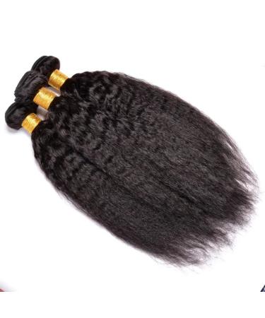 Yaki Smooth Real Hair Bundle - 76.2 cm 10A Brazilian Kinky Straight for Black Women - Natural Color 30 - Buy Online on GoSupps.com
