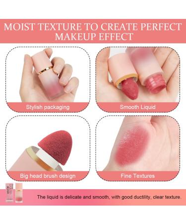 Lophe Blush Stick - Matte Liquid Blush Waterproof Long-Wearing Color for Natural Look | 6.5ml - Perfect for Women - Buy Online on GoSupps.com
