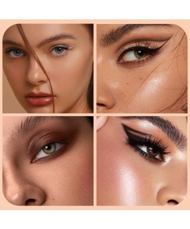 YOFDAL 4 Piece Set Eyeliner Cream Water Resistant Smudge Resistant Natural Long Lasting Quick Drying for Parties Travel Workdays Weddings Weddings - Buy Online on GoSupps.com