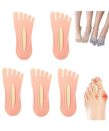 NOGRAX Orthoes Bunion Relief Socks Women Orthotoe Compression Socks Sock Align Toe Socks for Bunion Pink
