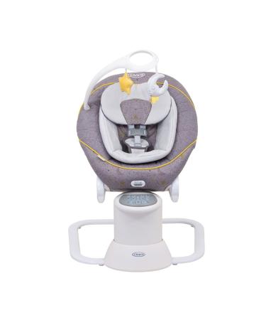 Graco All Ways Soother 2-in-1 Baby Swing and Portable Rocker (Birth to 9 Months Approx 0-9kg) with Vibration and Adjustable Swing Speed Stargazer