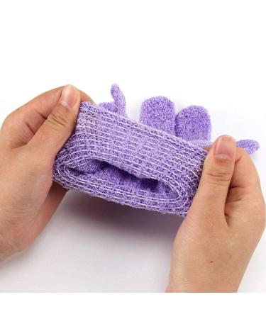 Exfoliating Bath Gloves (5/10 Pairs) - Double Sided Shower Scrubber for Spa & Skin Care - 100% Nylon Mitts for Ultimate Exfoliation - Buy Online on GoSupps.com
