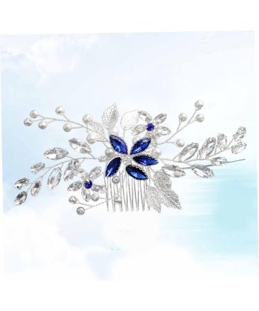 DOITOOL 1pc Hair Barrettes for Women Bridal Hair Comb Pearl Wedding Comb Crystal Hair Comb Combs for Women Flower Hair Comb Tiara Accessories Bride European and American - Buy Online on GoSupps.com