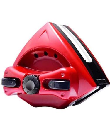 Double-Sided Magnetic Glass Wiper Cleaner for Double Glazed Windows Magnetic Window Cleaner Wiper Glass Washing Cleaning Tool Brush Yellow Colour:Red