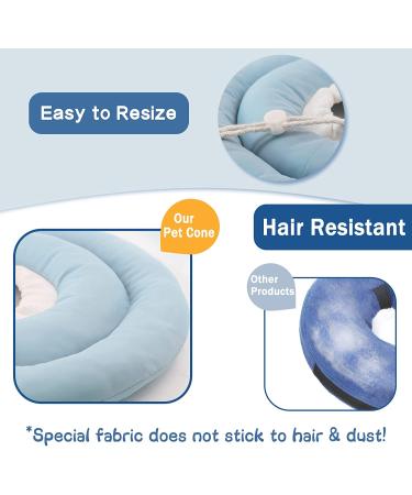 Blue Cat Cone Recovery Collar for Small, Medium, Large Dogs & Cats | Waterproof & Comfortable Anti-Bite Cone After Surgery | Lick & Wound Healing Protection - Buy Online on GoSupps.com