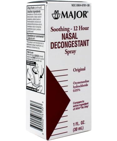 12hr Nasal Decongestant Pump Mist Spray 30ml - Oxymetazoline HCL 0.05% (Pack of 12) - Buy Online on GoSupps.com