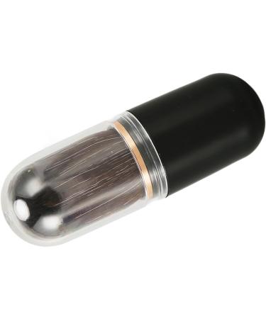 Retractable Makeup Brushes Portable Loose Powder Small Compact Dense Bristle Brush with Travel Cover (Black) - Buy Online on GoSupps.com