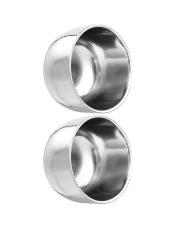 Beaupretty 2st shaving soap peel shave smooth shaving cup of shaving masonry cup soap foam shell shaving shell made of stainless steel shaving foam shell man stainless steel bladder ceramic