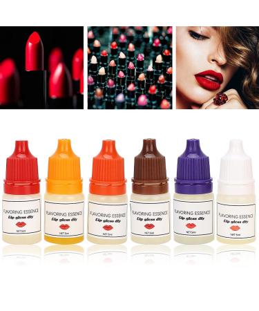 Buy Edible Lipstick Liquid Pigment Set - DIY Fragrant Lip Gloss Makeup Tool | 5ml x 6PCS - Perfect for Lip Balm & Gloss - Buy Online on GoSupps.com