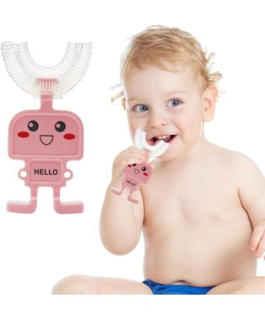 Kids U Shaped Toothbrush All Rounded Children U Shape Toothbrush 360Oral Teeth Cleaning Manual Training Tooth Brush Robot and Birds Toddler Toothbrush Age 2 to12 Mona43henry - Buy Online on GoSupps.com