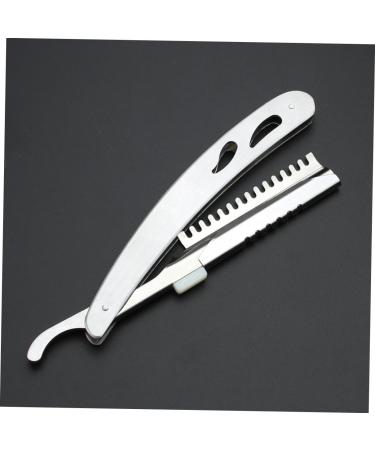 Frcolor Stainless Steel Razor Holder - Manual Beard Shaver & Facial Hair Cutter | Premium Hairdresser Tool - Buy Online on GoSupps.com