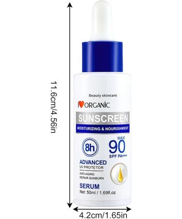 Sun Serums - Face Sun Cream SPF 90 Skin Protection Vitamin E Face Serums 50ml for Face and Body Sysdisen - Buy Online on GoSupps.com
