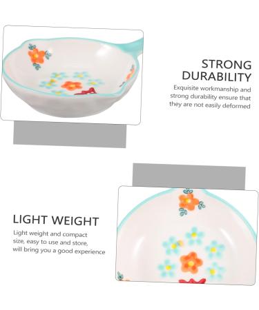 Ciieeo 10 Pcs Seasoning Dish Soy Dipping Bowl Household Snack Dish Sugar Container Flower Shape Sauce Dish Appetizer Dish Serving Saucers Bowl Dishes Sushi Child Ceramics Snack Plate 13.8X10X2.5CMx5pcs As Shownx5pcs - Buy Online on GoSupps.com