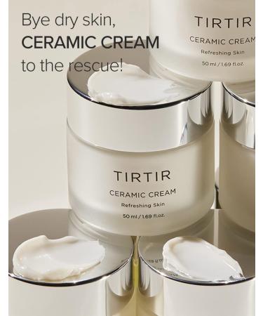 TIRTIR Natural Ceramide Cream | Deep Moisturizer for Glass Skin | Polyglutamic Acid & Centella Extract | Korean Skincare 3.38 Fl Oz | Lightweight & Nature-Derived - Buy Online on GoSupps.com