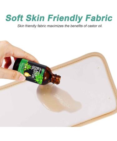 Buy SSKHE 4-Part Reusable Castor Oil Pack for Arthritis & Muscle Pain Relief - Soft Protective Waist Tape & Joint Care - Buy Online on GoSupps.com