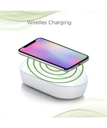 Portable UV Light Sanitizer Box for Smartphone, Keys, Cards, Toothbrush, Makeup & Jewelry - Fast Charge, Aromatherapy - Cell Phone Cleaner - Buy Online on GoSupps.com