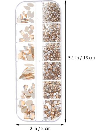 minkissy 1 Box Nail Art Flat Drill Rhinestone for Nails Crystal Nail Gems Accessories for Flatback Nail Rhinestones Nails Decoration Rhinestones Nail Glass Manicure Tools - Buy Online on GoSupps.com