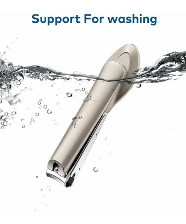 Cuspid Stainless Steel Nail Clippers with Nano Nail File - Ideal for Thick Nails | Perfect for Men, Women, and Seniors - Buy Online on GoSupps.com