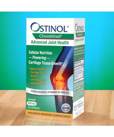 Chondrinol Advanced 400 Joint Support Supplement (30 Capsules) - Multi-Action Joint Nutrition with Cyplexinol Pro for New Cartilage Tissue Growth - Non-GMO - Buy Online on GoSupps.com
