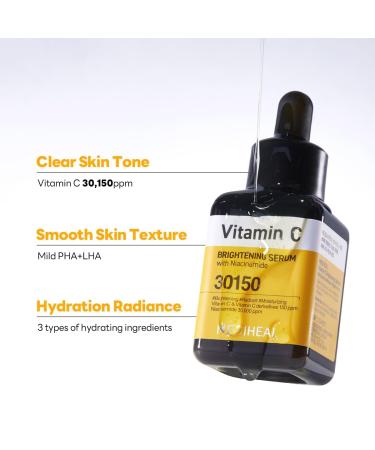 MEDIHEAL Vitamin C Brightening Serum & Mask Skin Care Duo Set for Radiance Care - Evens SkinTone for Uneven & Dull Skin - Niacinamide Vitamin C - Buy Online on GoSupps.com