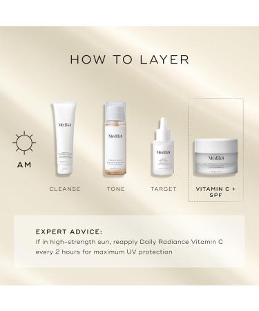 Medik8 Daily Radiance Vitamin C - 2-in-1 SPF & Face Moisturiser - C-Tetra Cream SPF 30 - Shields Skin Against Premature Signs of Ageing - 50ml - Buy Online on GoSupps.com