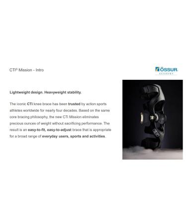 Ossur CTI Mission Knee Brace for ACL/MCL/LCL/PCL Instabilities - Left Medium | International Shipping Available - Buy Online on GoSupps.com