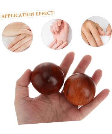 Homsfou Wooden Hand Massage Roller & Baoding Stress Balls - Premium Fitness Massage Accessories for Relaxation & Exercise - Buy Online on GoSupps.com