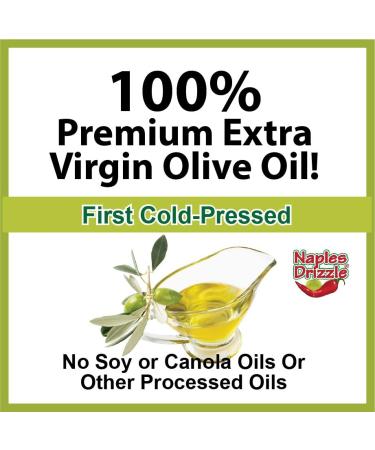 Naples Drizzle Pepperolio Hot Sauce - Premium EVOO with Chili Flakes for Pizza & Pasta - Vegan, Gluten-Free, Paleo - 8.1 Fl Oz - Buy Online on GoSupps.com